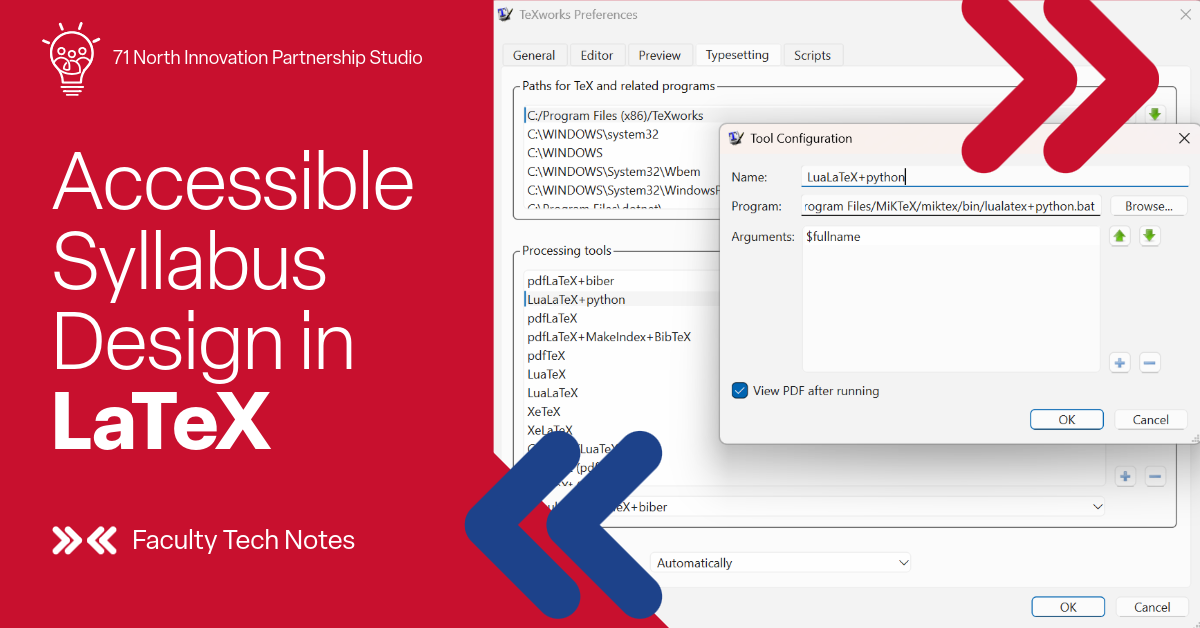 Digital Accessibility: Making a LaTeX Syllabus Screen-Reader Ready
